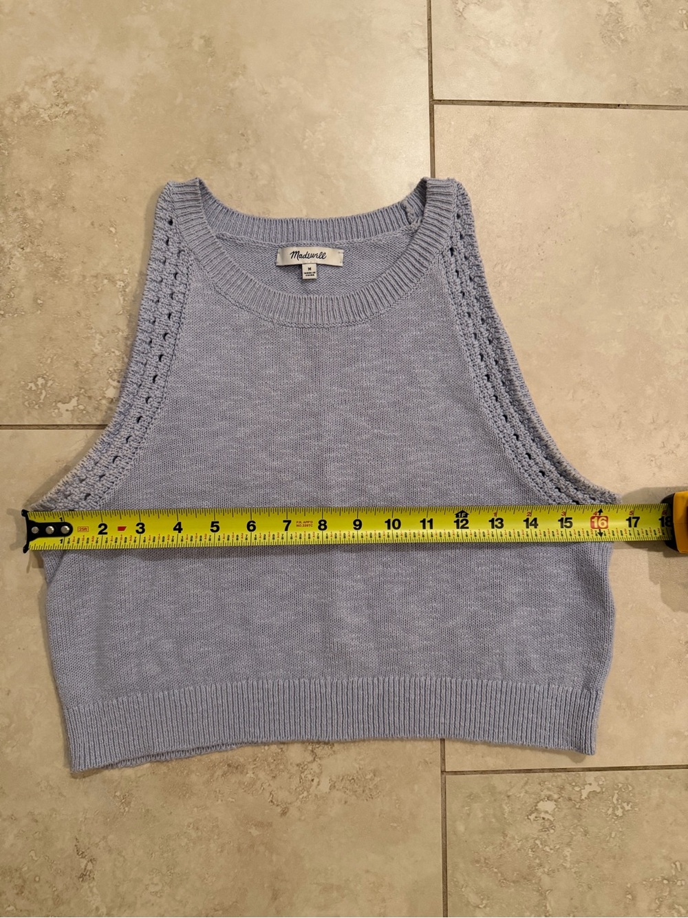 Madewell Lavender Knit Cropped Tank - Picture 5 of 8